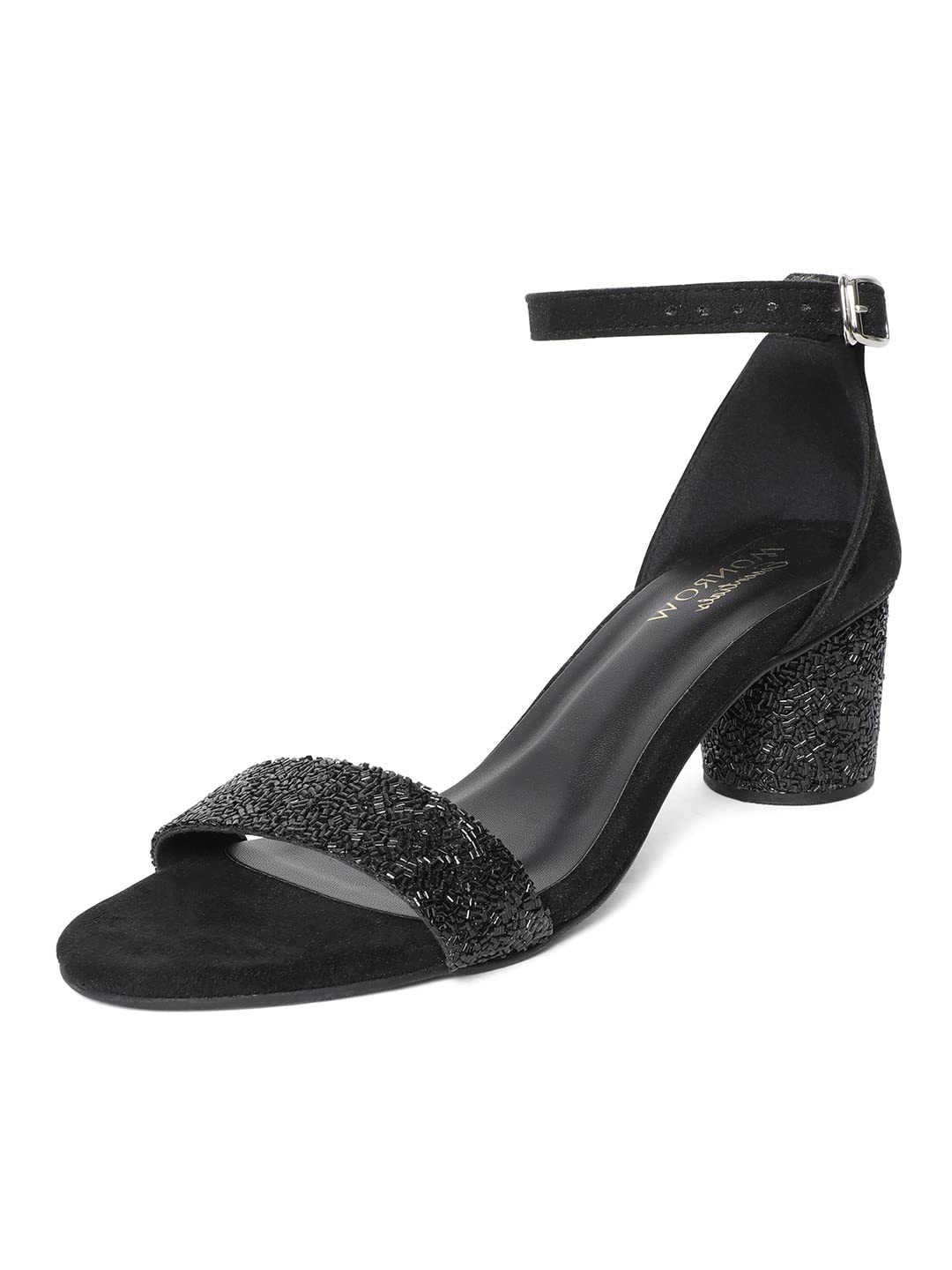 MONROW Womens Black Block Heels - 7 UK (B07RFQ821V) Amazon Price History, Amazon Price Tracker