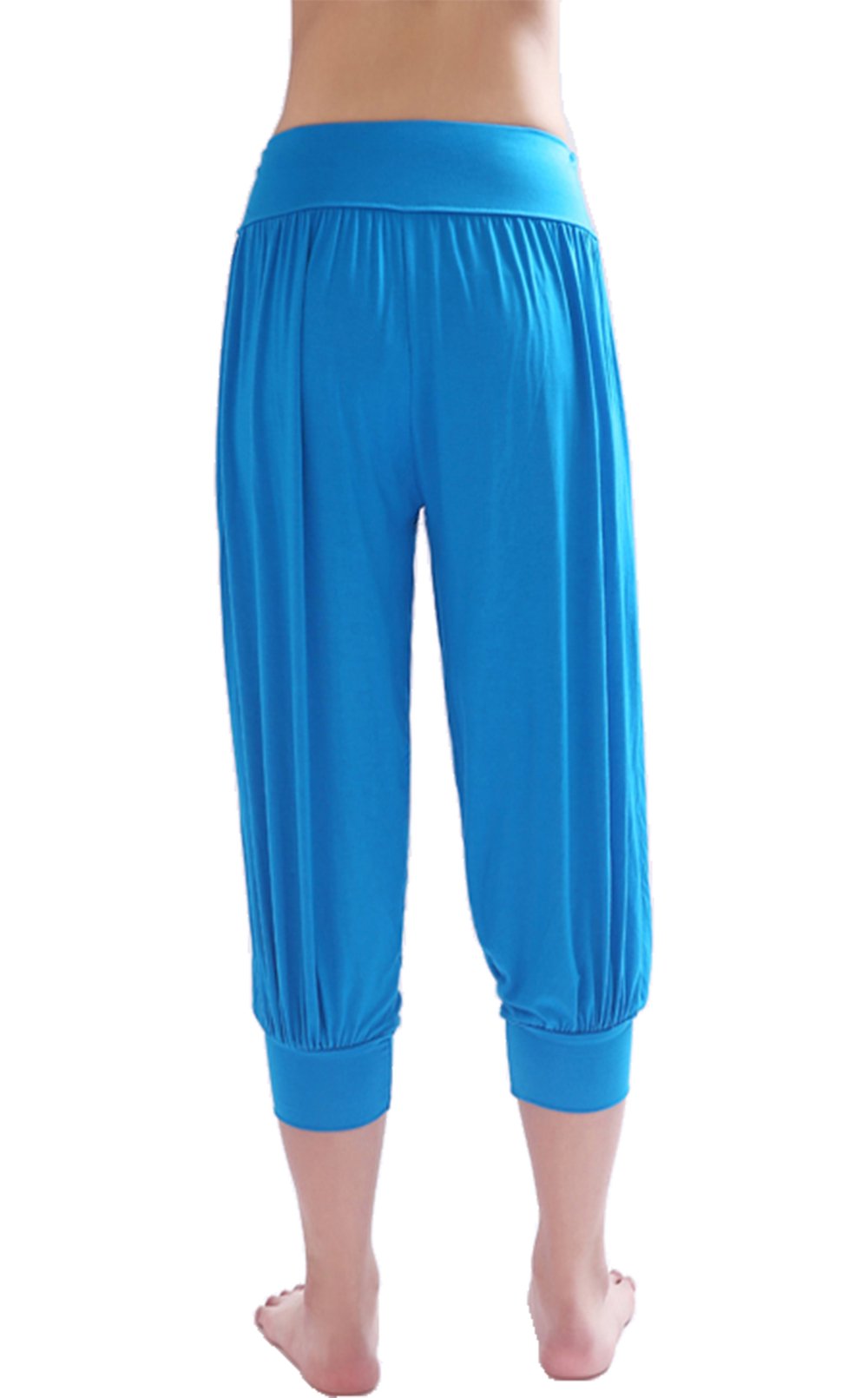 Hoerev Super Mou Modal Spandex Harem Yoga Pilates Femmes Capri Pantalon