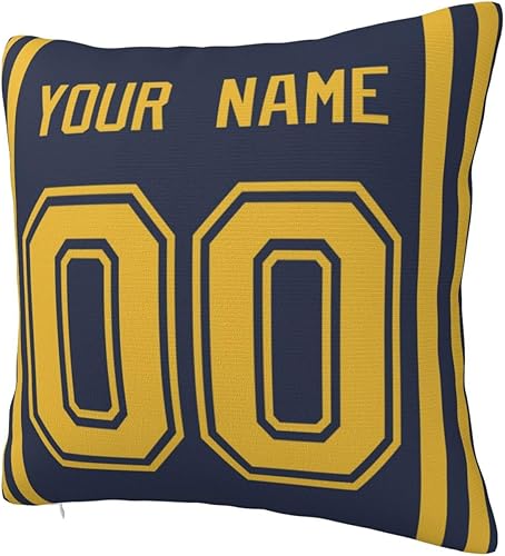 Miniatura 3 de Funda de almohada personalizada con nombre y número para exterioresinteriores, funda de almohada personalizada para boda, 12 x 12 pulgadas