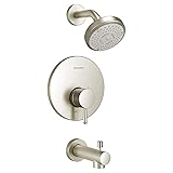 American Standard TU064508.295 Serin Tub Trim Kit with Water-Saving Shower Head and Cartridge, Brushed Nickel 1.75 GPM Brushed Nickel