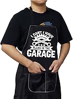 Vista 6 de WZMPA Car Mechanic Apron With Pockets Car Mechanic Gifts I Cant I Have Plans In The Garage Adjustable Apron For Dad Men
