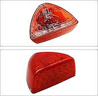Vista 10 de Señal de giro para Peterbilt, 31 luces LED triangulares ámbar con 3 cables de repuesto para Peterbilt 379 359 357 365 378 ámbar Led/lente