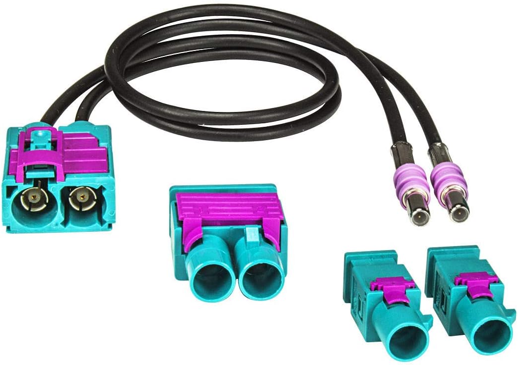 Amplificador De Antena DIN (m) A Doble Fakra (m) Para Para Audi, Seat