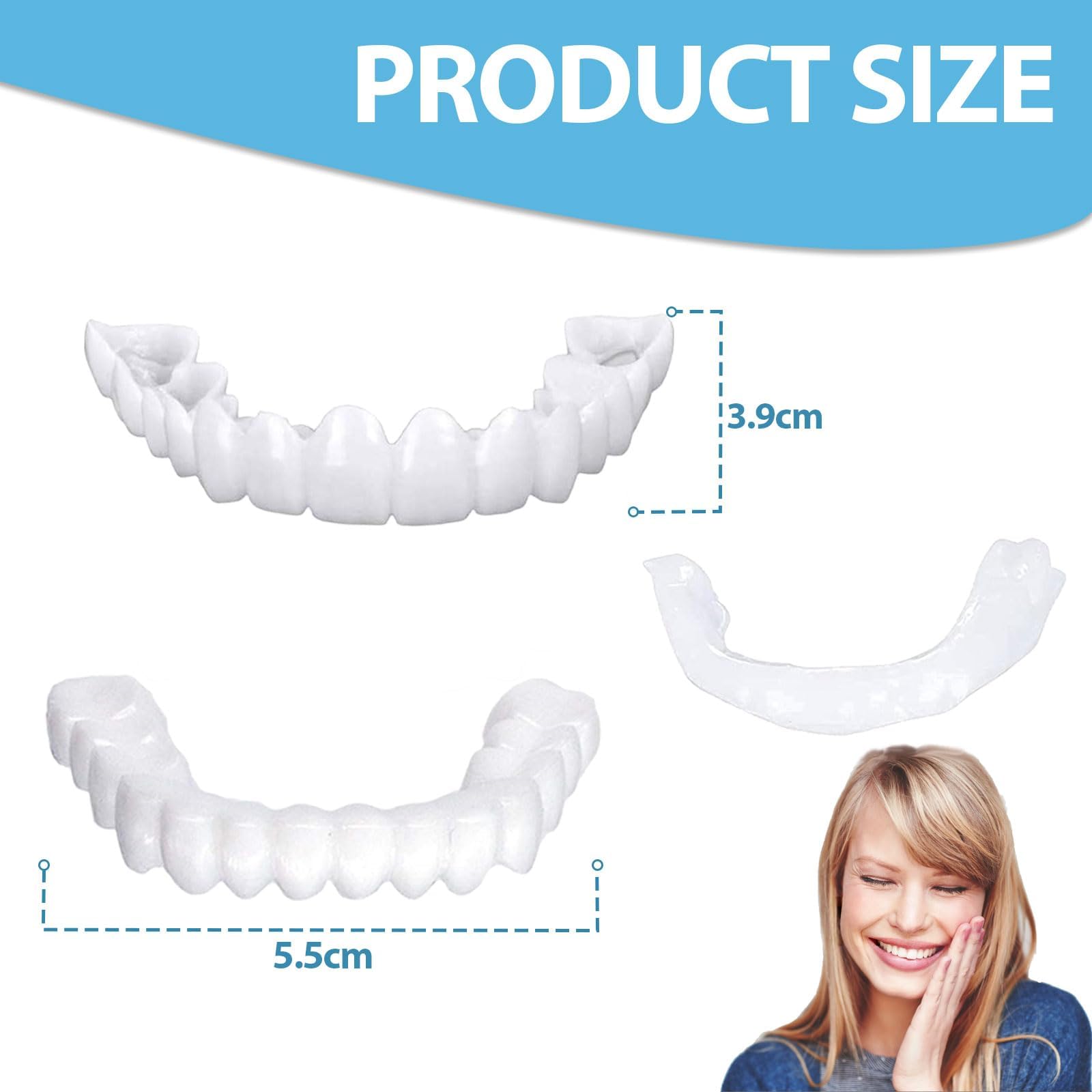 Set Completo Denti Falsi In Resina A2 Per Protesi Dentarie, 28 Pezzi (superiore E Inferiore)