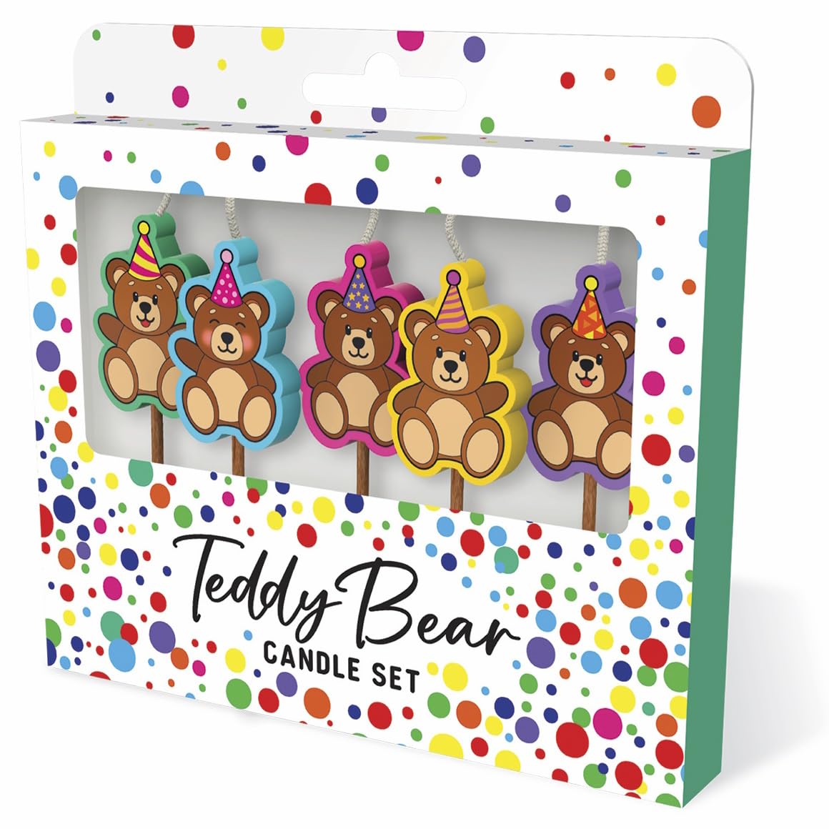 Teddy Bear Birthday Candles Set Kids Cake Topper Cute Animal Party Decoration