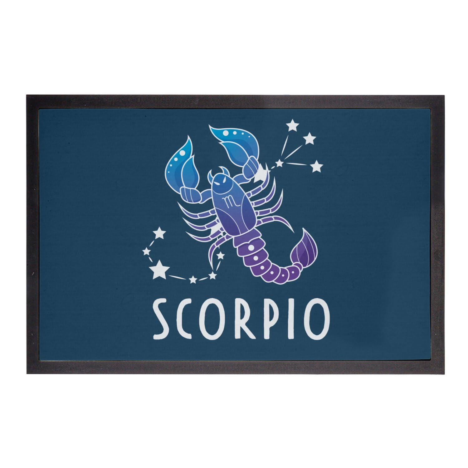 Paillasson Bleu cadeau astrologie Scorpion idée déco maison