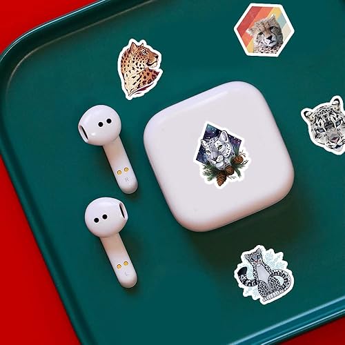 Miniatura 6 de 61 calcomanías impermeables de vinilo de guepardo, para decoración de fiestas de cumpleaños, regalos de recompensas para niños, adultos,