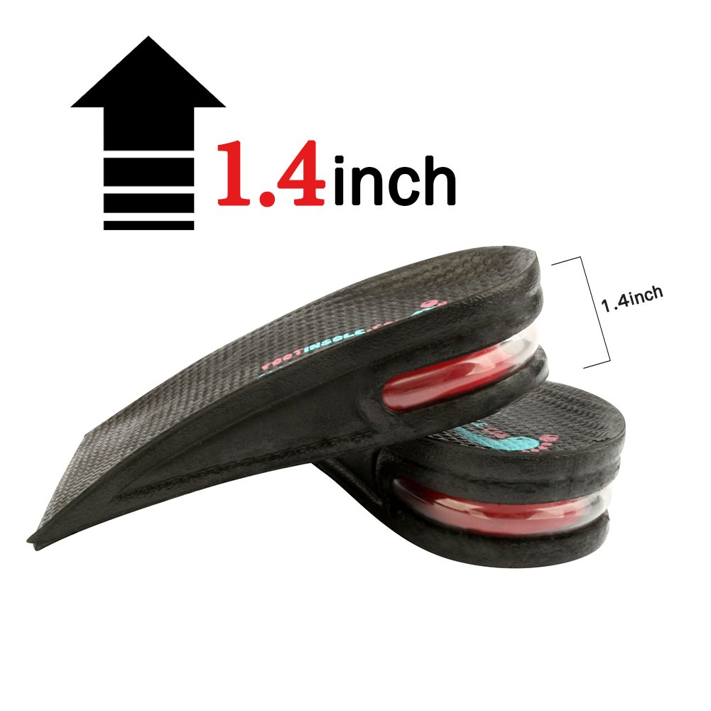 Soletta Aumento Altezza In Silicone 2,76 Pollici - Inserti Tacchi Comfort Intera Lunghezza