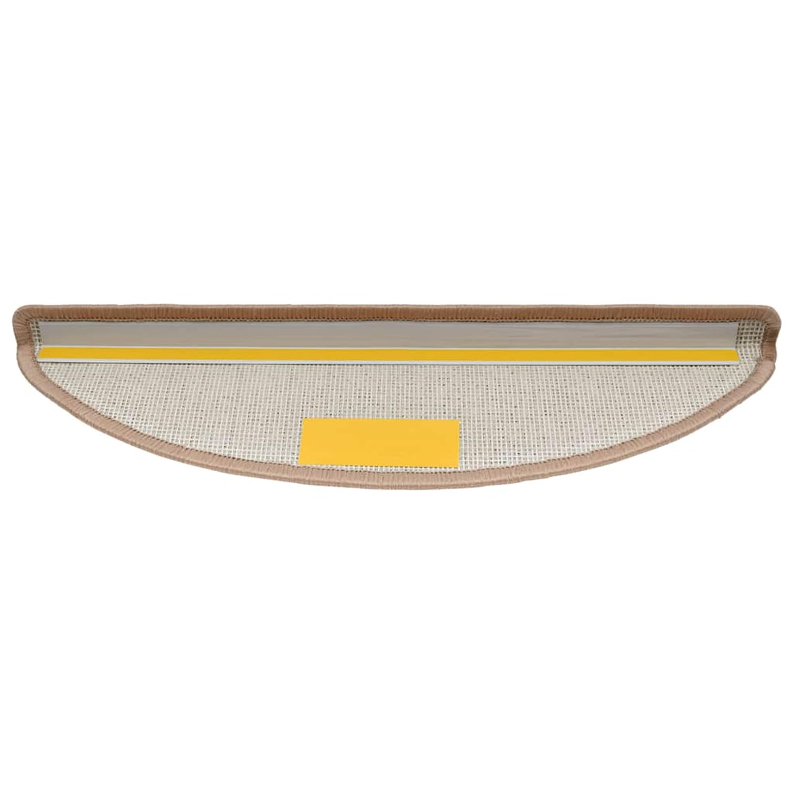 Tidyard Tapis d'escalier 30 pcs Marron 56x17x3 cm, Tapis Escalier Tapis de Sécurité pour Sol Protection, Aînés et Animaux