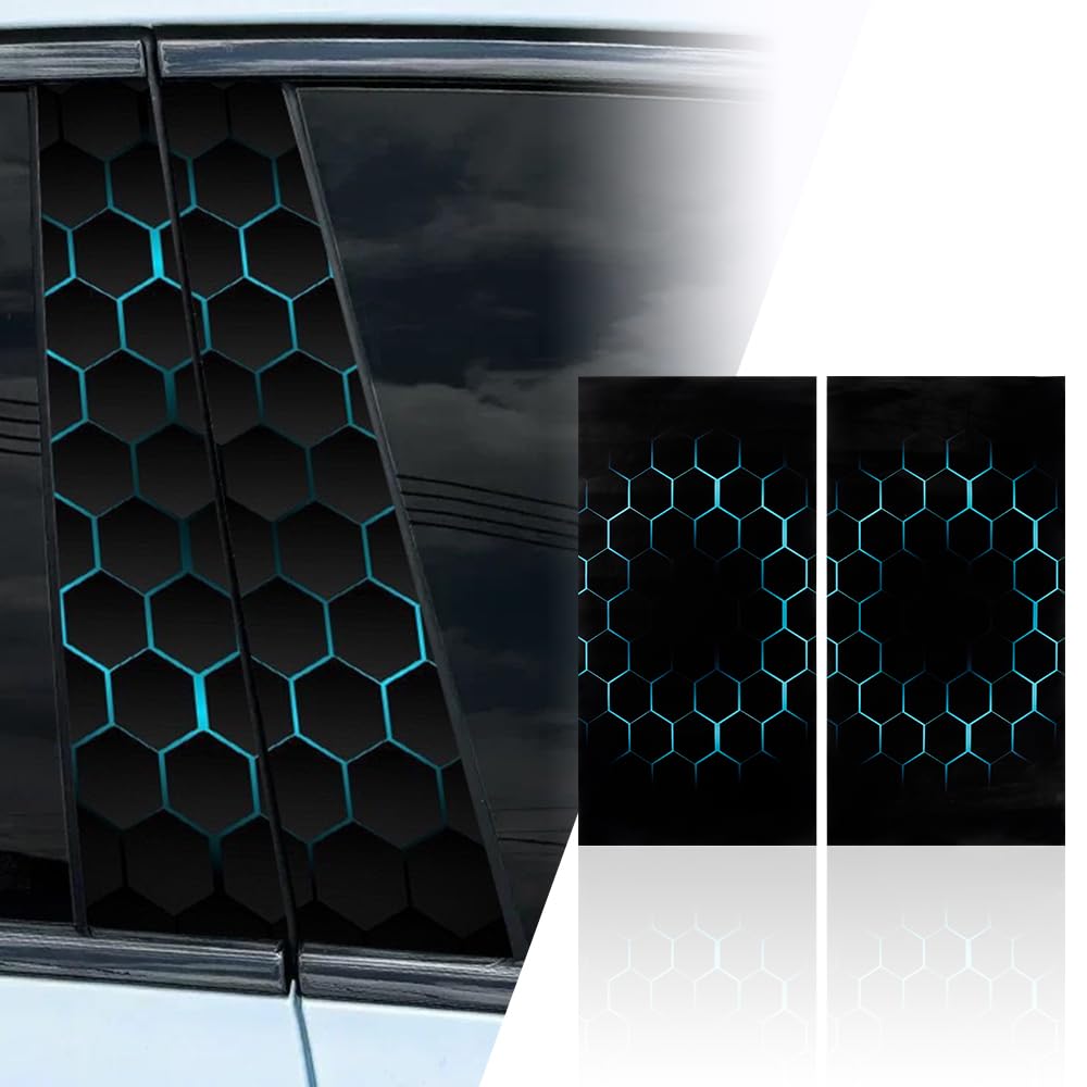 Blueshyhall Film Pour Voiture - Motif Nid D'abeille - Carbone