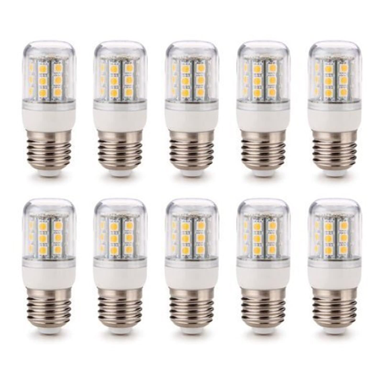 Fengyan Casa Lampadine 10 Pezzi E27 LED. Bulbs Globe Spot 5050 SMD 30 Le. DS Bianco 360. 0k400400lm 5000k. Bianco Caldo/Bianco Freddo Domestico Lampada (Emissione del Colore : Warm White)