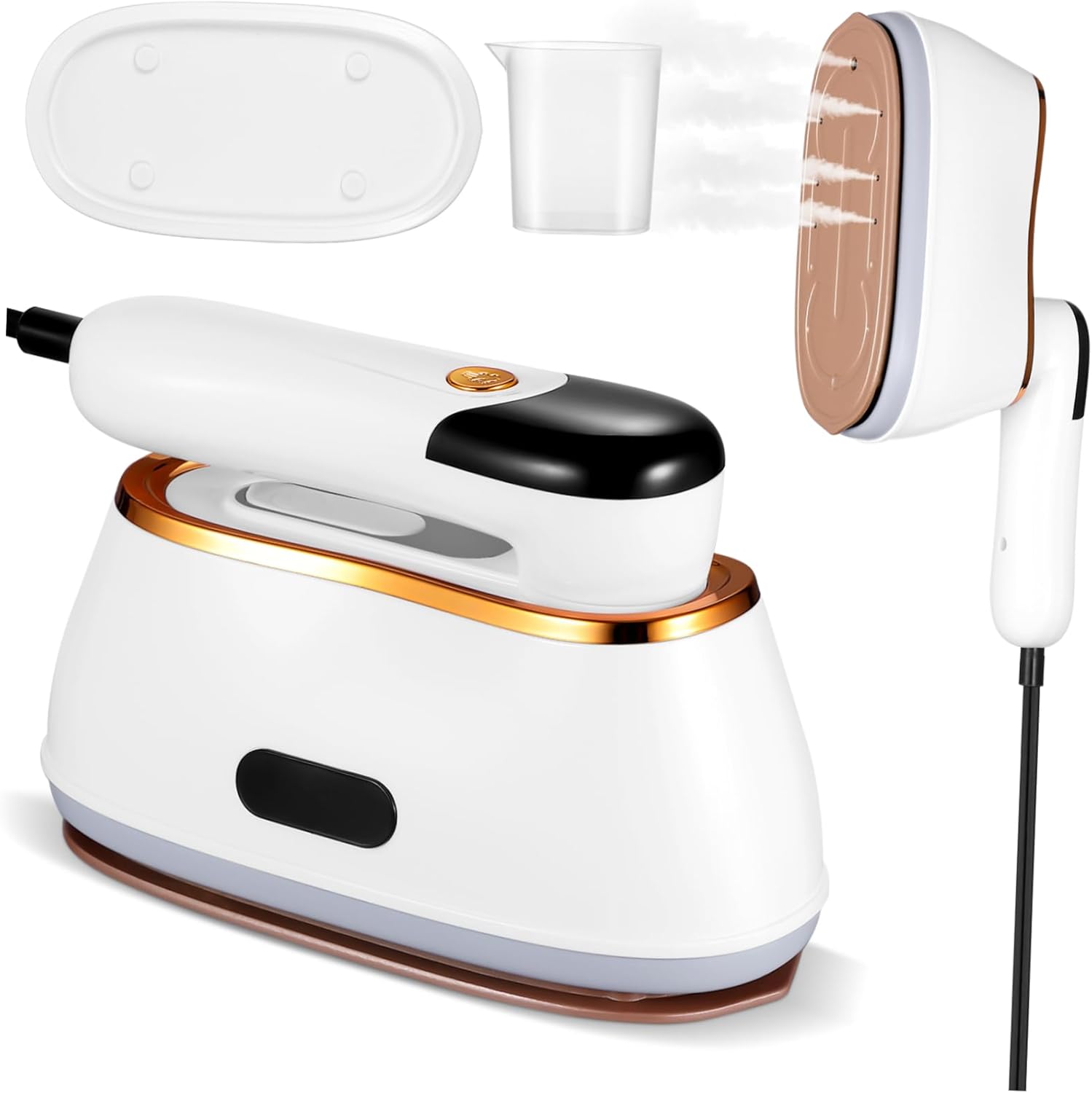 Handheld Clothes Steamer Portable Mini Ironing Machine Steam Levels for Travel Home Use Efficient Wrinkle Removal Safe Temperature Control Us