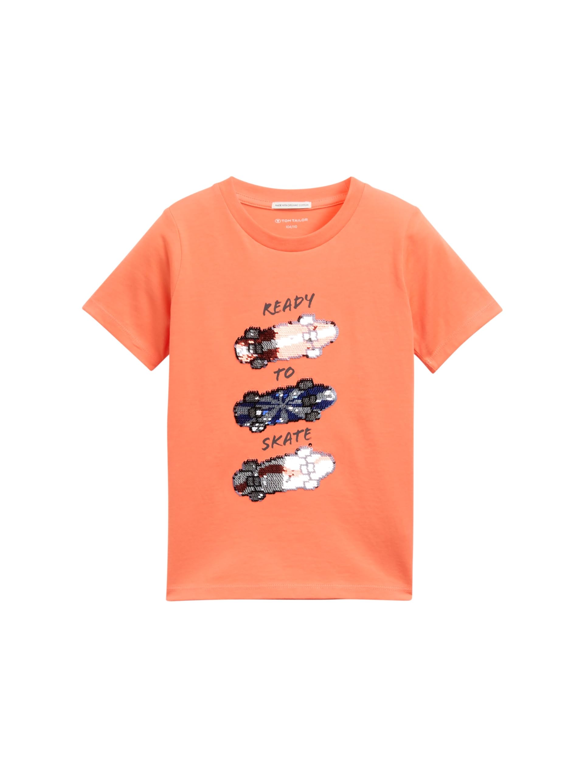 TOM TAILOR Jungen Kinder T-Shirt mit Wendepailletten