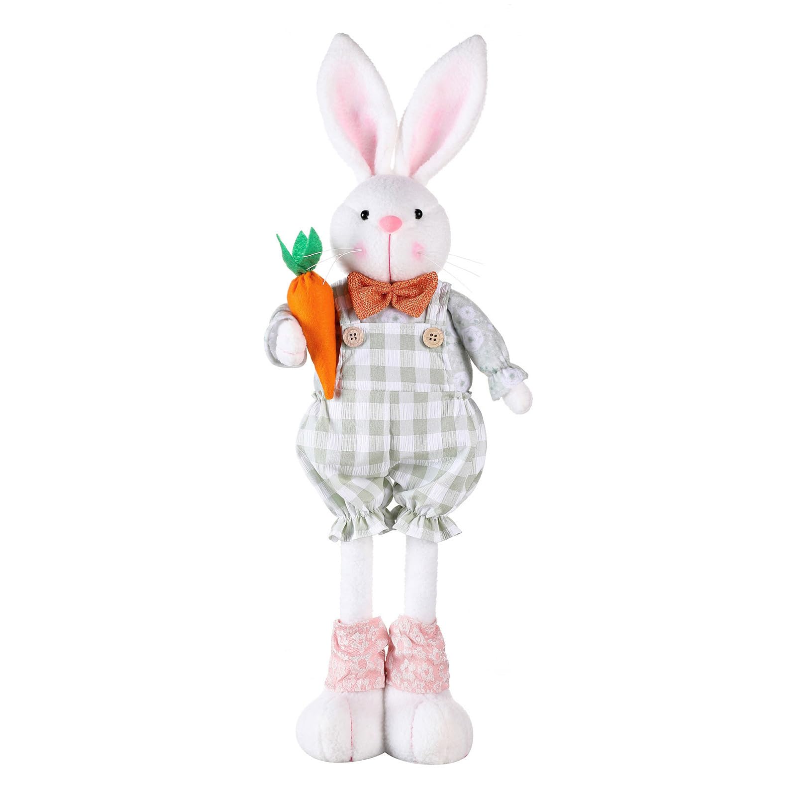 Hsioluted Simulation Figurines Easter Decoration Extendable Legs Sculptures Festival Party Ornament Figurines Home Decor Figurine Toy Small Easter Home Decor