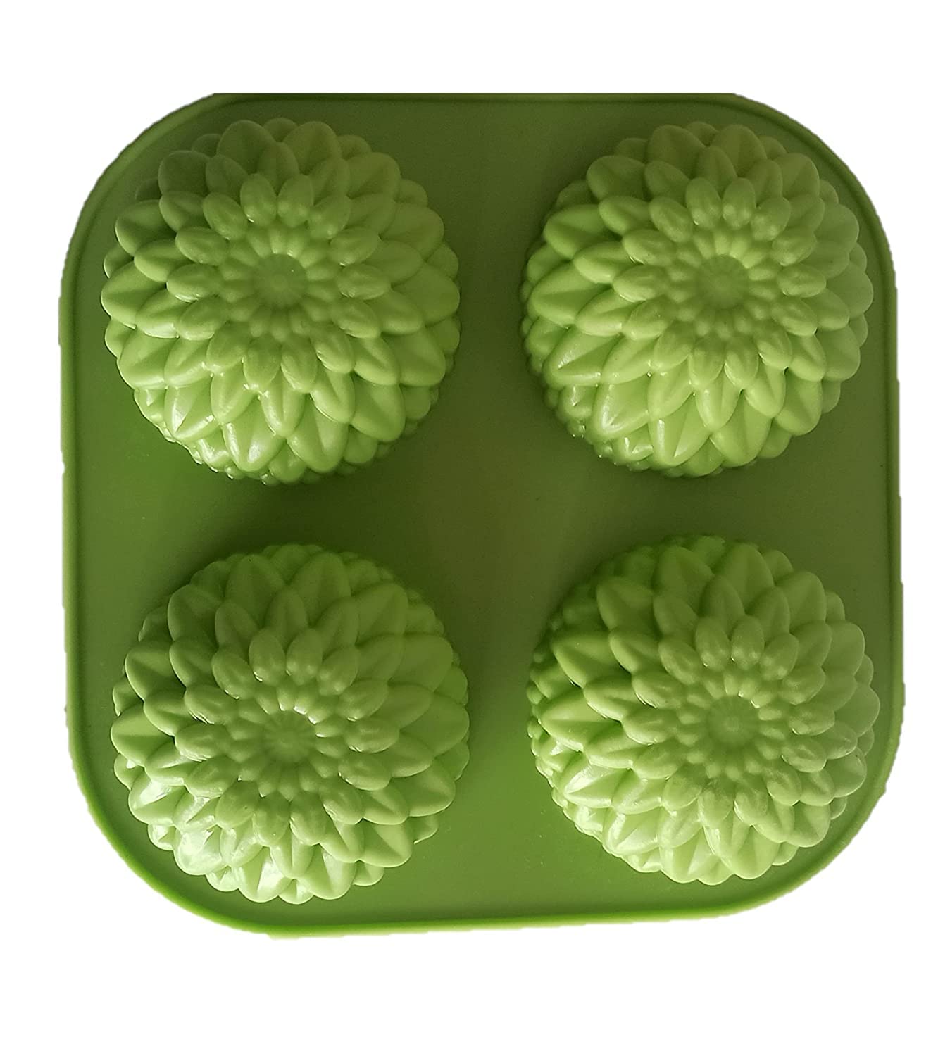 Silicone Soap Mold | 4 Cavity Sunflower Shape Soap Mould | Flower Soap Mold | Sunflower Embed Soap Mold for Making Handmade Soap, Bath Bomb, Lotion Bar (Multicolor – PK1)-image-23