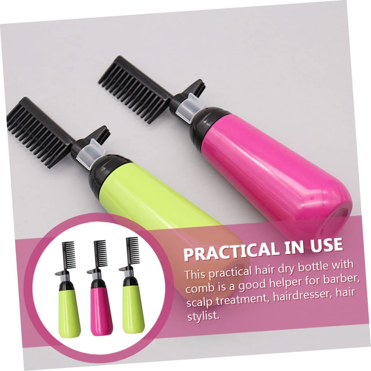 Professional Hair Dye Applicator Bottle Set Comb Bottle for Hair Coloring Random Color