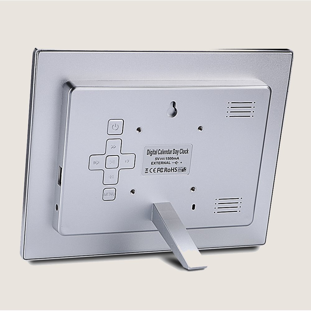 SENXINGYAN 8 Zoll Digitale Uhr, Wecker, Kalender für