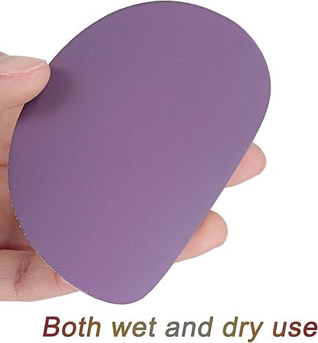 Miniatura 4 de uxcell 20 discos de lijado morados de 3 pulgadas, 2000 granos, gancho y bucle, papel de arena profesional de óxido de aluminio, pulido en seco y