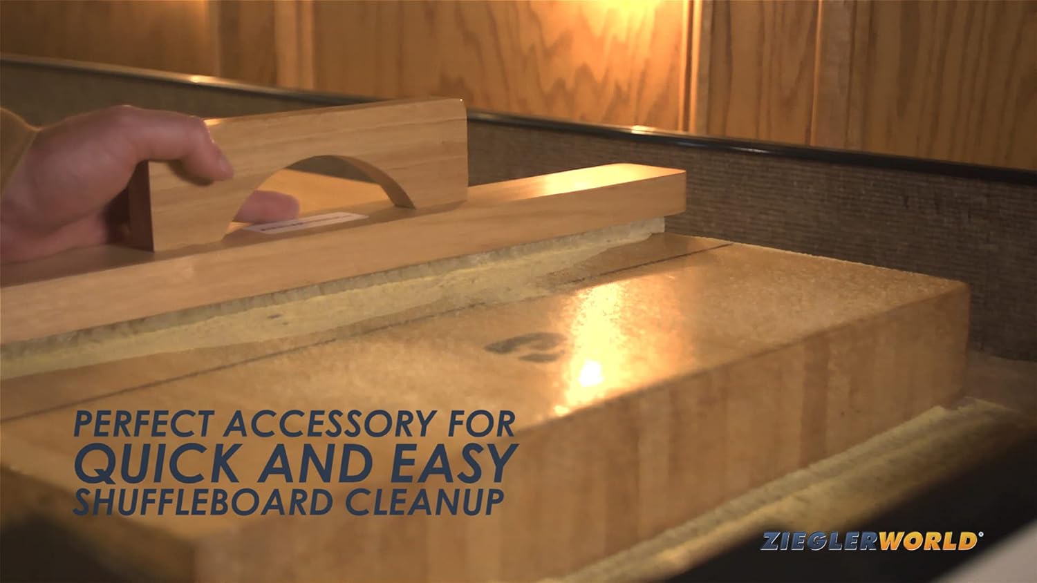 Zieglerworld Table Shuffleboard Premium Board Wipe Sweep | 20 Inches Long to Clear Entire Board