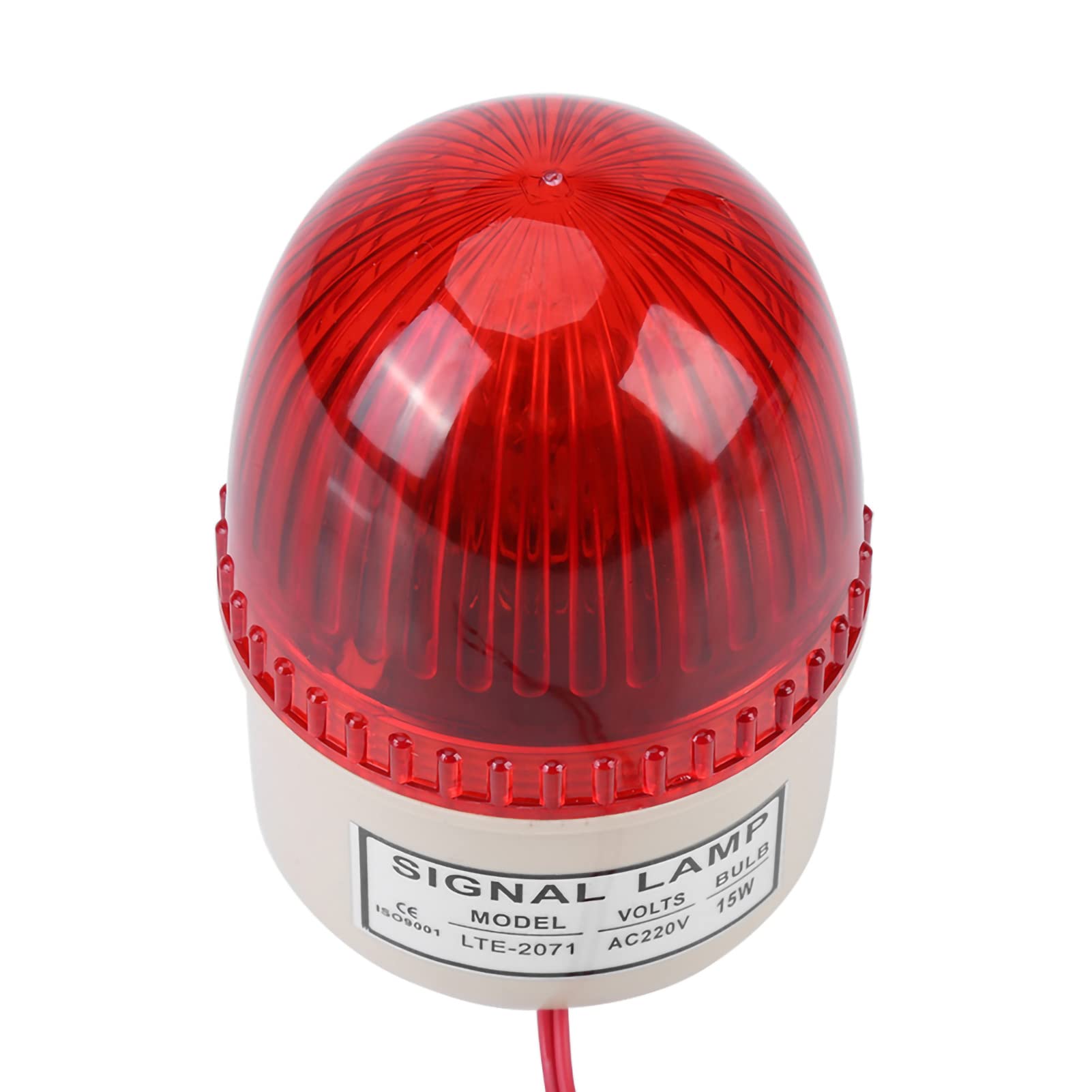 ZJchao Luce Stroboscopica Lampeggiante a LED 1PC 220V 15W, Lampada di Avvertimento Industriale per Macchine Utensili, Rossa (rosso)