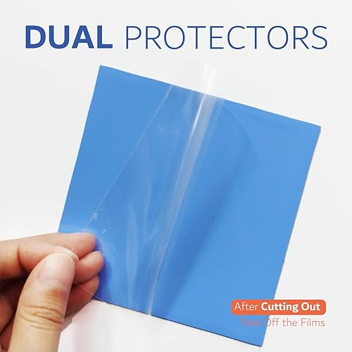 Vista 17 de Aairhut Paquete de 3 almohadillas térmicas de 13 W/m.K, 4.724 x 0.787 in x [0.020 in + 0.039 in + 0.059 in] Almohadillas de enfriamiento de silicona