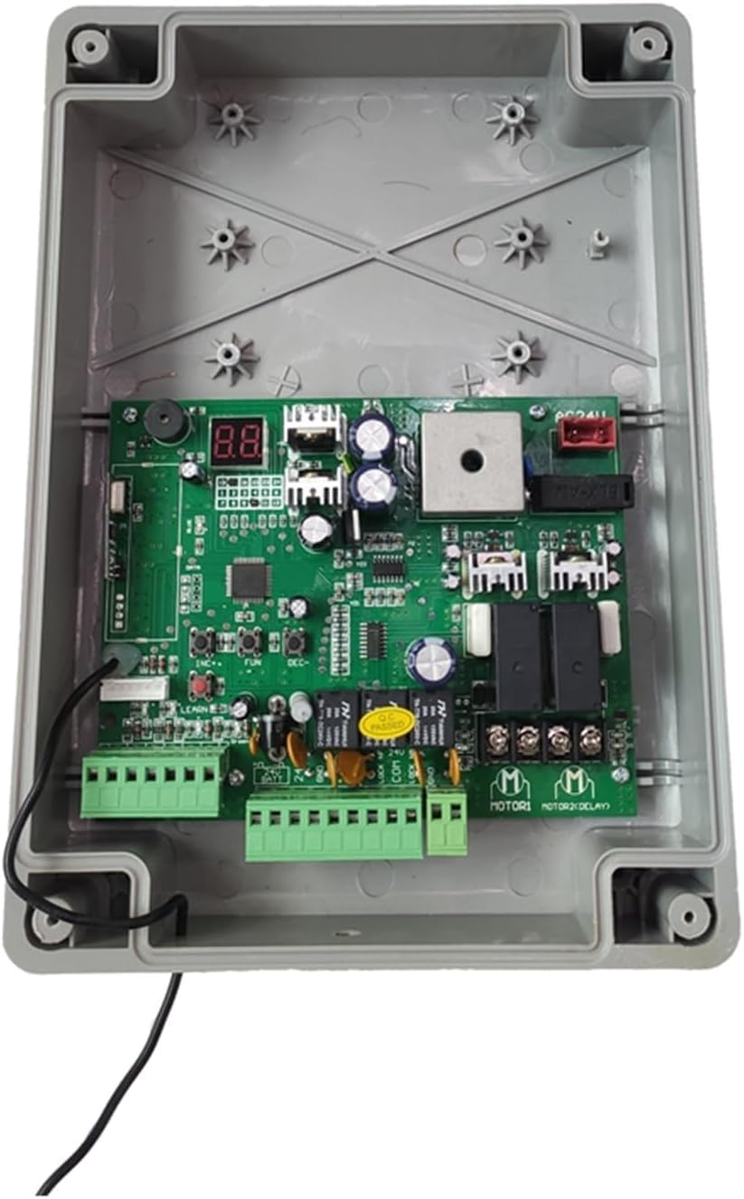 Ouvre-Porte Coulissant Automatique 200KG Haute Capacité, Moteur DC Solaire avec 2 Télécommandes et Clavier, Kit Moteur de Portail Étanche IP55 pour Allée et Sécurité de Propriété