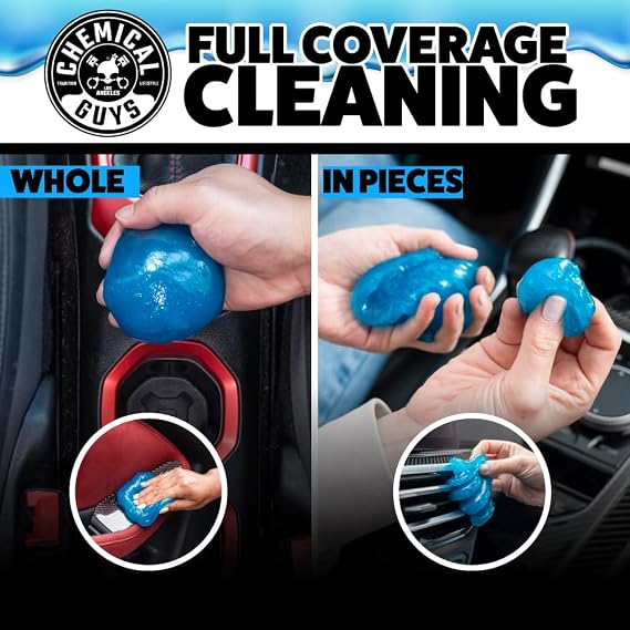Chemical Guys, Sticky Icky Car Cleaning Gel, Green Apple, 4 Pk