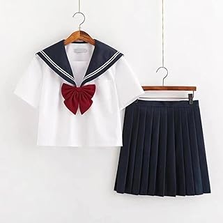 LOKUO White schoolgirl uniform Japanese class navy sailor school uniform school uniform girl anime sailor navy uniform
