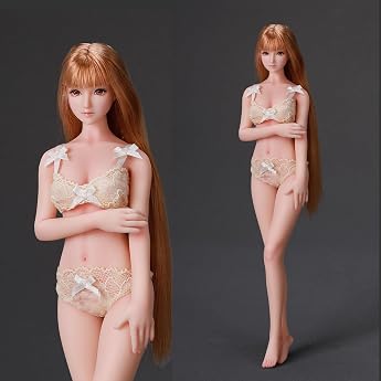 LDDOLL 1/6 Scale Figure, Female, Ultra Flexible, Seamless, Bare Skin, Silicone Fingers + Makeup, 27M (Pink (OB Close to Norma