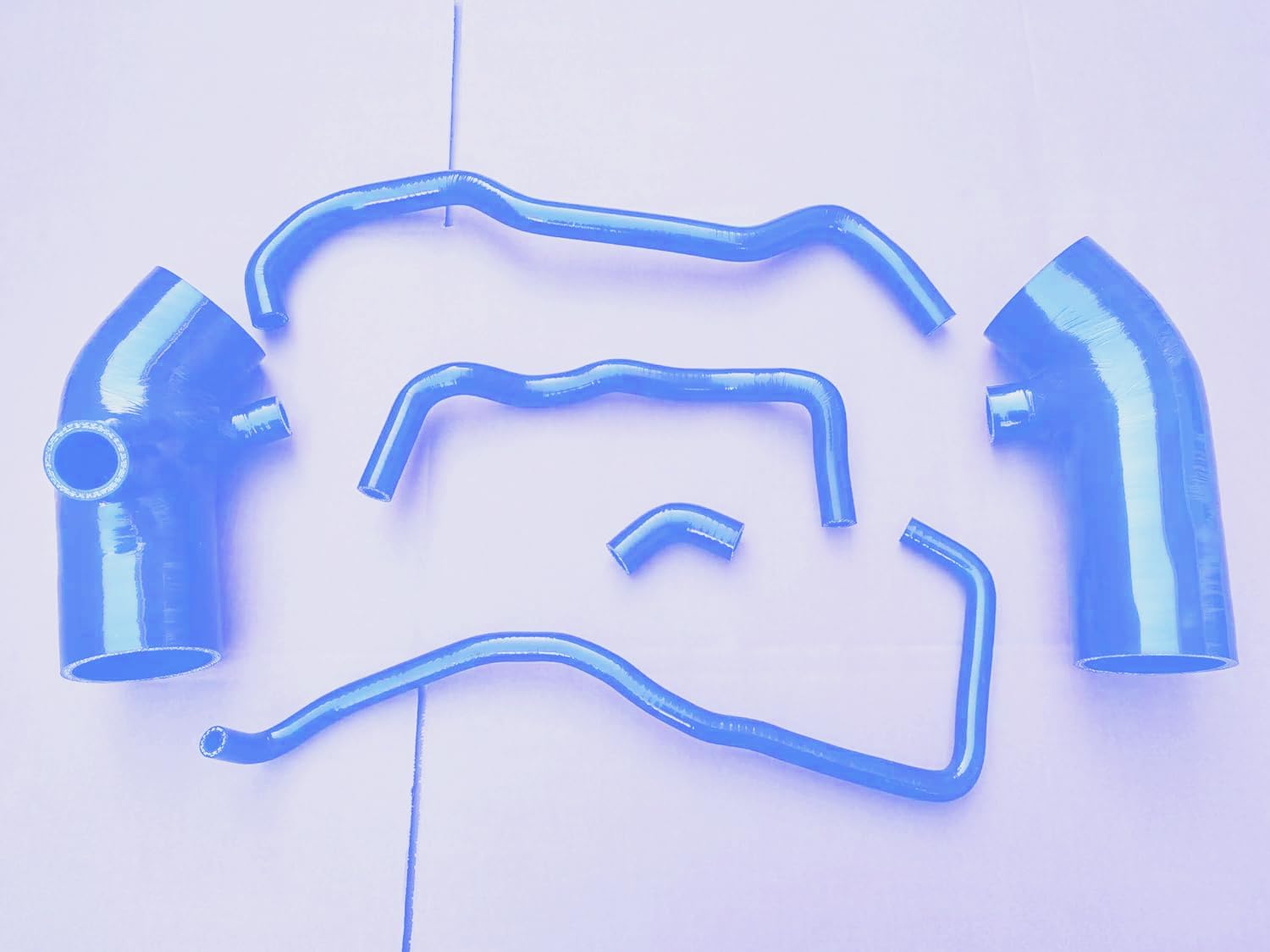 Silicone Air Intake Hose For Infiniti FX35 S51 VQ35HR 3.5L 7A/MT 6 Cyl 2009-2012 165761CB1A 165761CB0A (Blue)