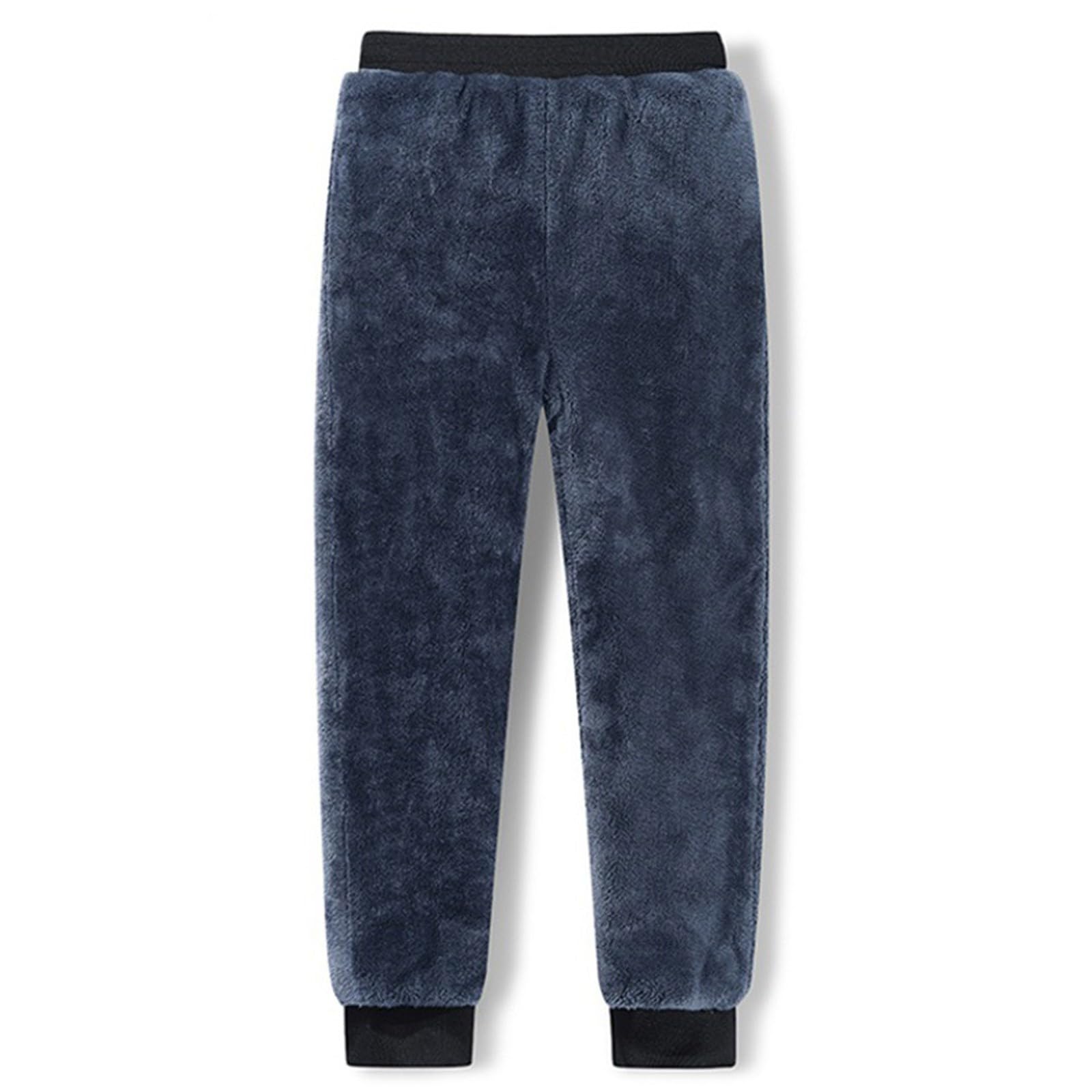 Pantaloni da jogging da uomo, caldi, da neve, imbottiti, in pile, da trekking, da sci, per il tempo libero, da allenamento