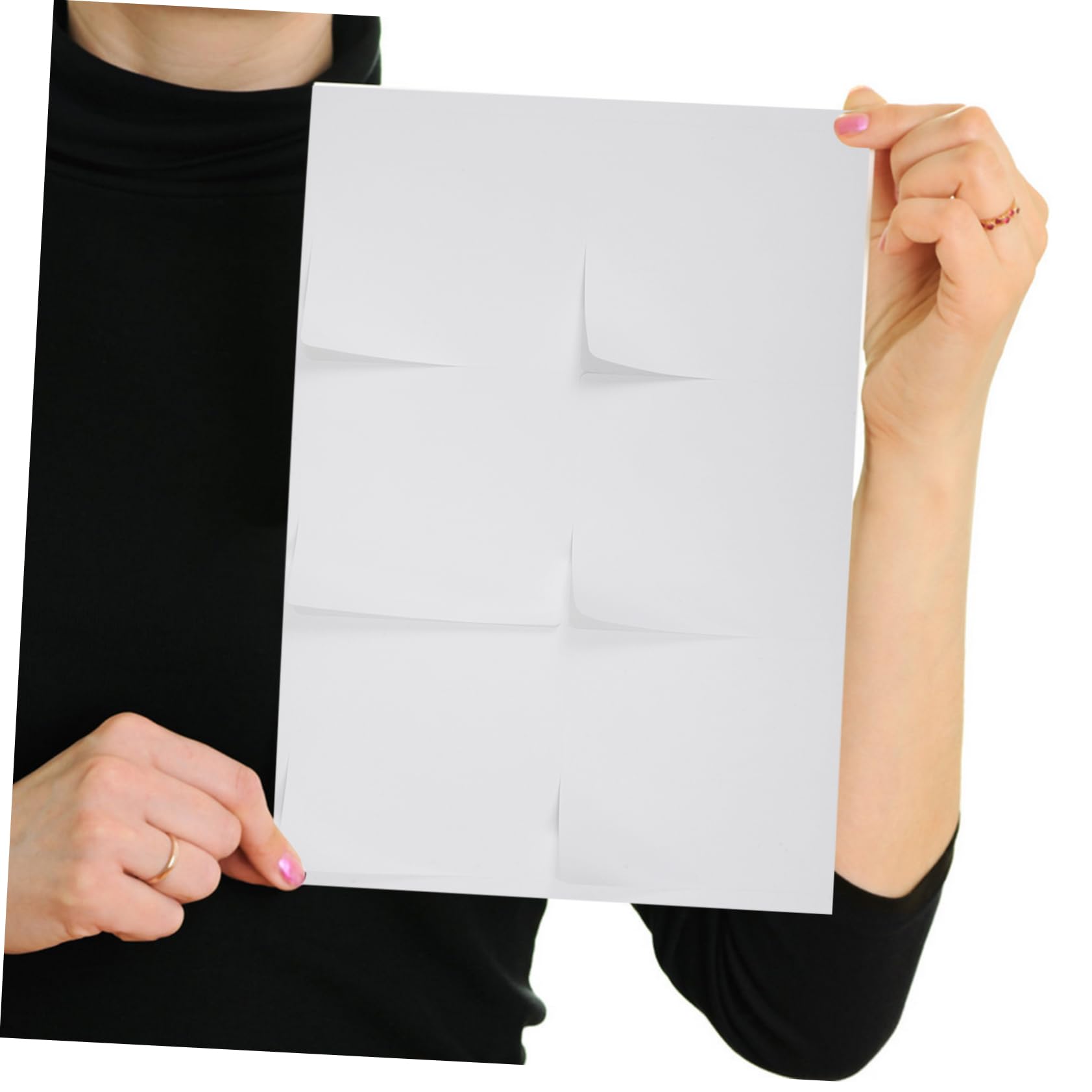 Papier D'étiquettes Imprimables A4 Blanc 100 Feuilles Autocollantes | Application et Retrait Faciles, Compatible Impression Variée, Formats DIY