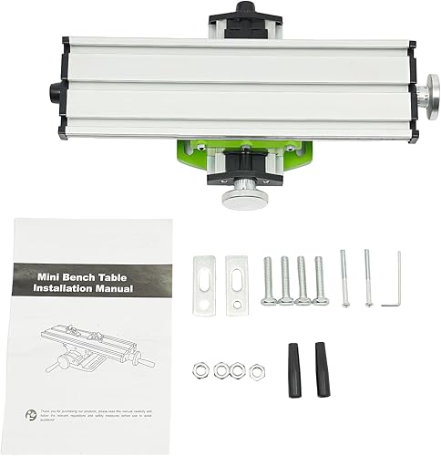 Miniatura 7 de Mini Milling Machine Bench High Precision, Multi-function Worktable X-Y Cross Slide Bench Drill Press Vise, Portable Milling Machine Suitable for