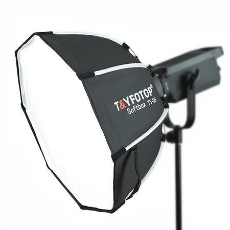 T&Y FOTOP 26 inches/65cm Centimeters Foldable Octagonal Softbox with Bowens Mount Speedring, Carrying Case for Speedlite Studio Flash Monolight,Portrait and Product Photography (26 inches/65cm)