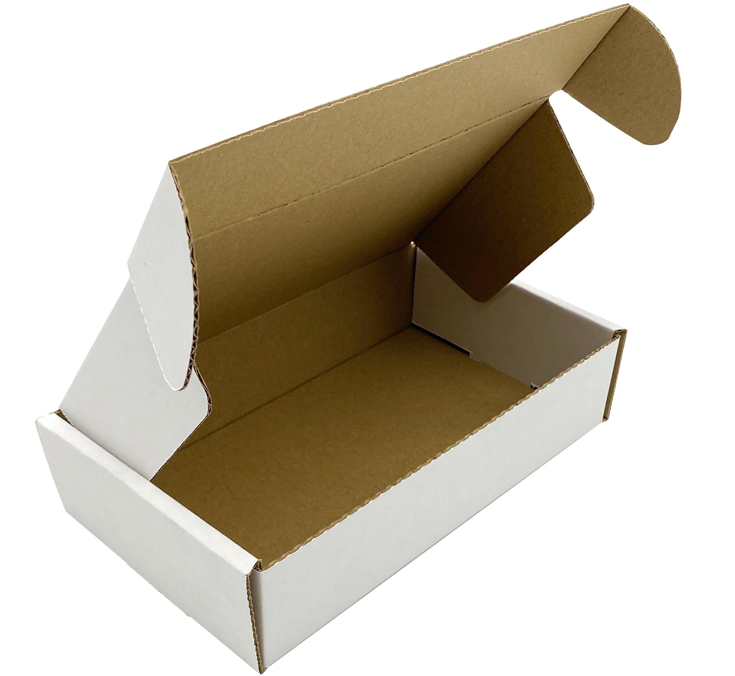 White Parcel Cardboard Box | Pack of 25 Small Diecut Postal Boxes | 200mm x 120mm x 50mm (7.9" x 4.7" x 2") | Small Parcel Cardboard Boxes for posting shipping gift mailer (Pack of 25)