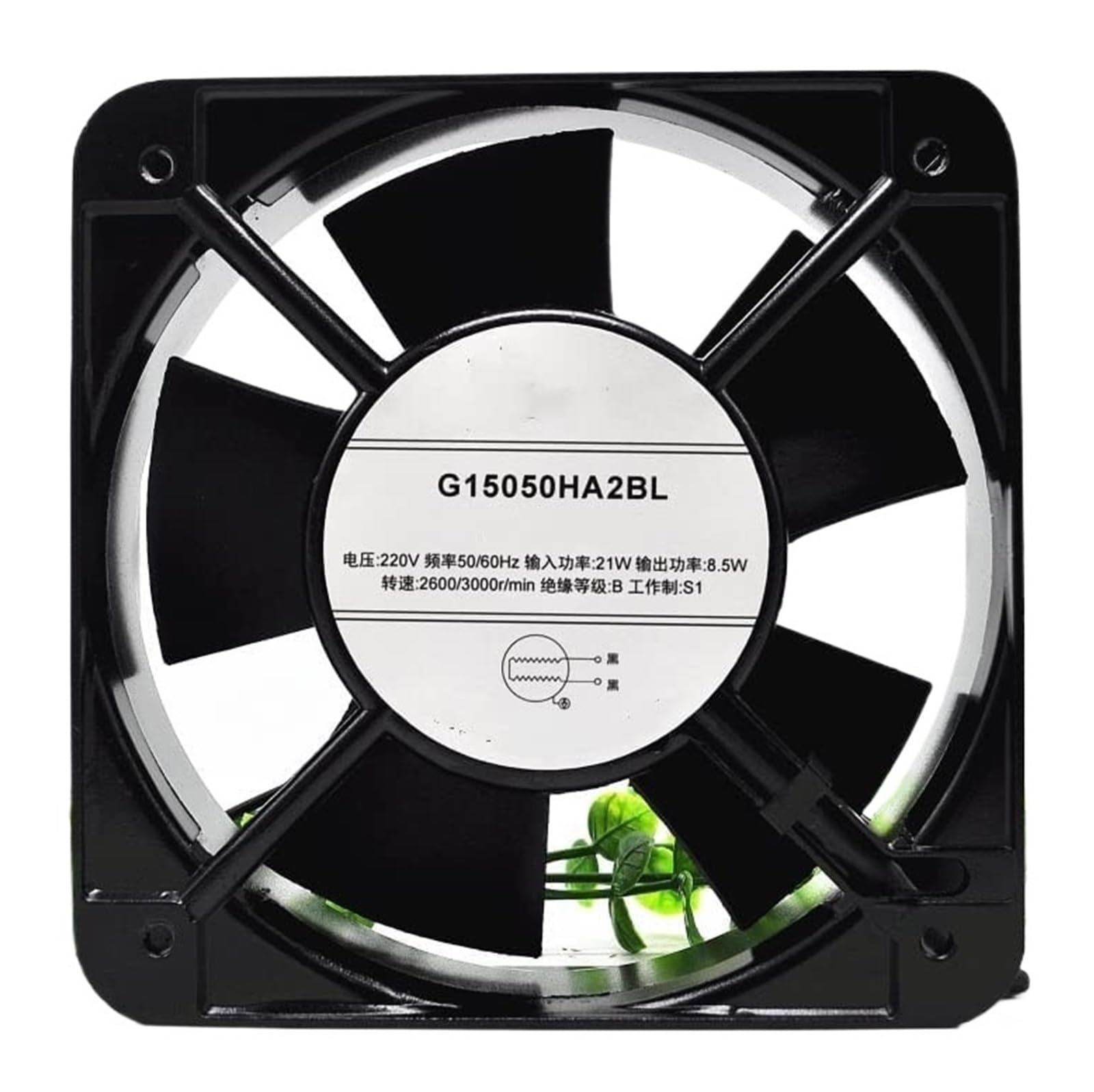 ZBWZXBDJ G15050HA2BL AC 220V 15050 15cm cooling fan 2 wire