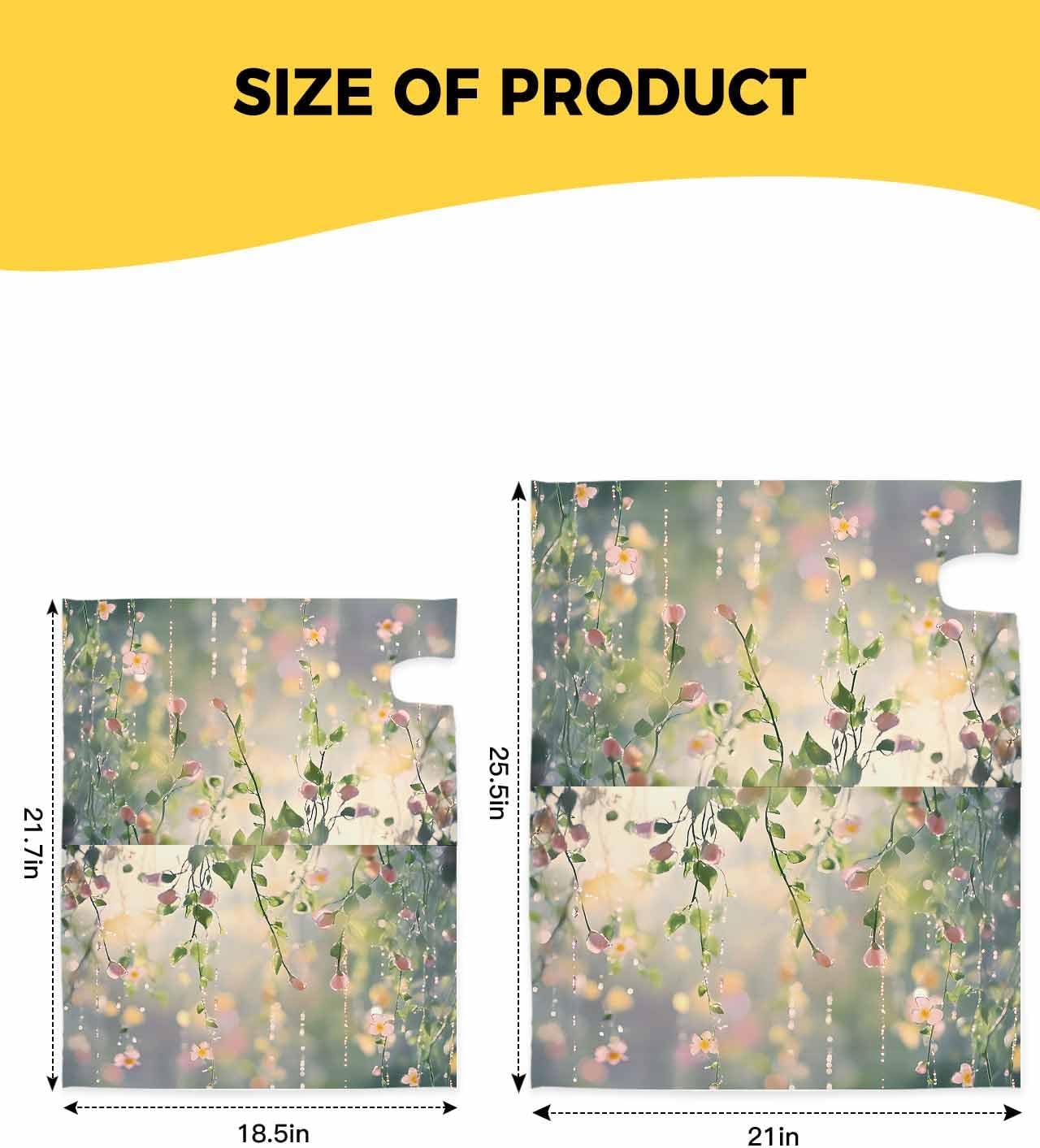 Spring Floral Mailbox Covers Magnetic Standard Size, Farmhouse Botanical Summer Flowers Decorative Post Letter Numbers Box Wrap Decoration Covers Small Accessories for Garden Yard Outdoor Décor