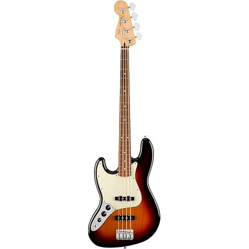 Fender Player Jazz Bass, 3-Color Sunburst, Left-Handed, Pau Ferro Fingerboard