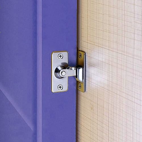 Miniatura 8 de WANLIAN Cerradura de leva de perno de bloqueo de ángulo recto de 90 grados, pestillo de cerrojo de puerta Pestillo de bloqueo de ángulo de 90 grados