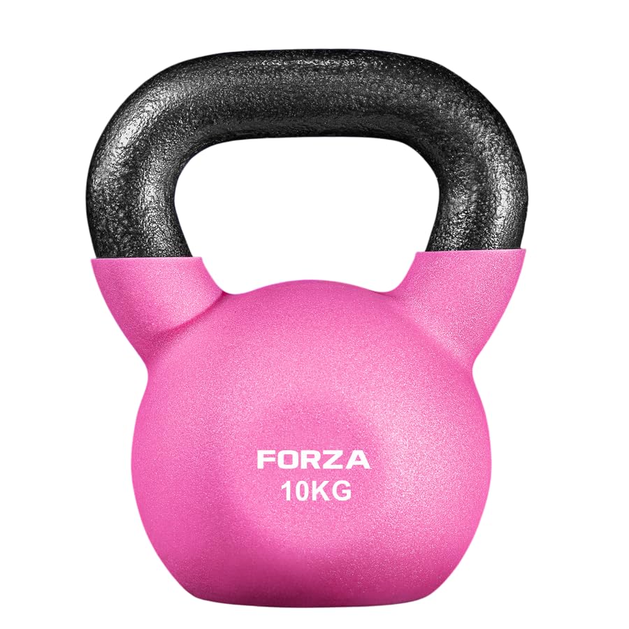METIS Neoprene Kettlebells [4-28kg] | Exercise Equipment For Home Training & Gym Fitness – Heavy Lifting Kettlebell Weights | Cast Iron Kettlebell (10kg)