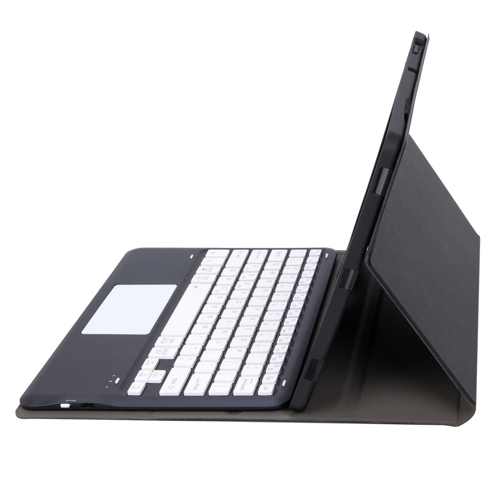 Etui na klawiaturę do Xiaomi pad Pro 12,5", odłączana klawiatura bezprzewodowa, miękka tylna obudowa TPU, czarna z touchpadem