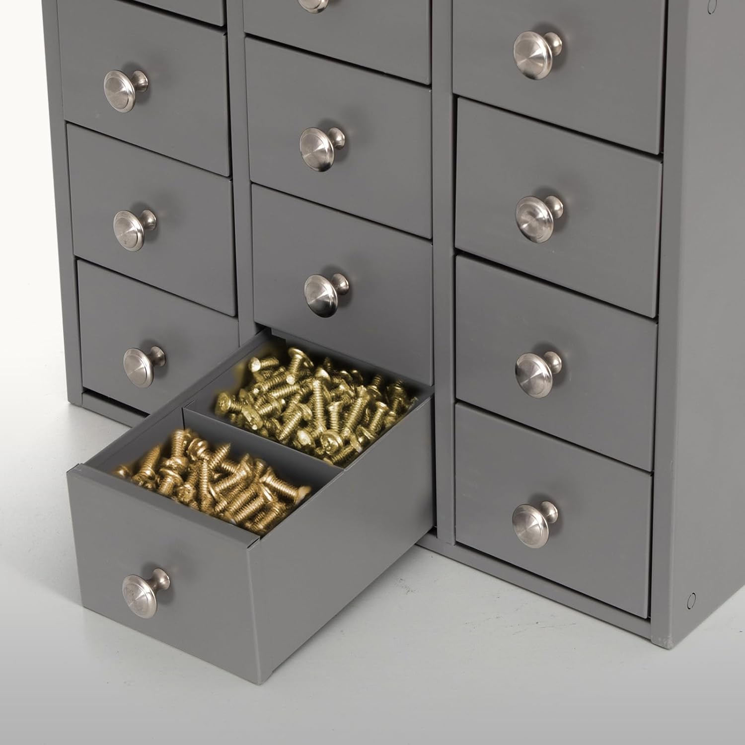 Heavy Duty 12-Drawer Metal Parts Cabinet,Corrosion-Resistant Bolt Nut Organizer for Workshop Garage Office,Modular&Stackable Design, No Assembly