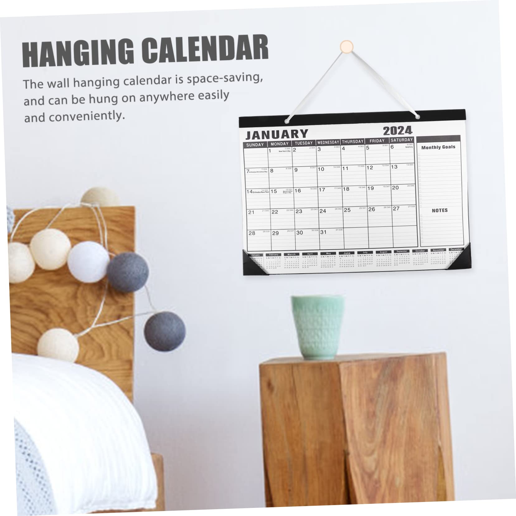 Tofficu 5stücke Wandkalender Großformatiger Monatskalender Mit Abreißlinie Praktischer Terminplaner Für Büro Zuhause Und Schule Zufälliges Muster Für Notizen Und Erinnerungen