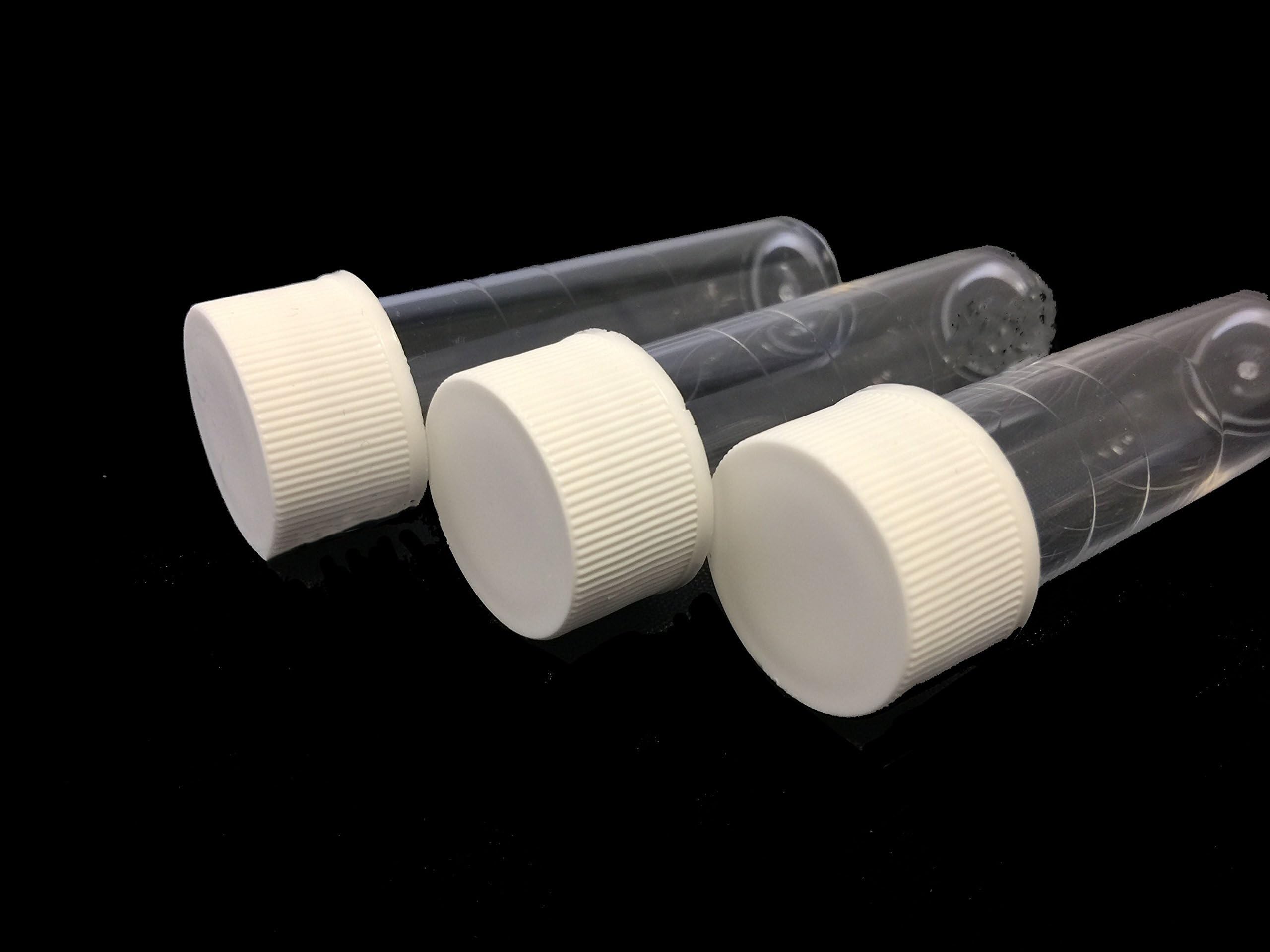 Provette in polistirene trasparente da 5ml con tappi a vite - Vial per campioni per hobbistica e laboratorio (Confezione da 10)(200)