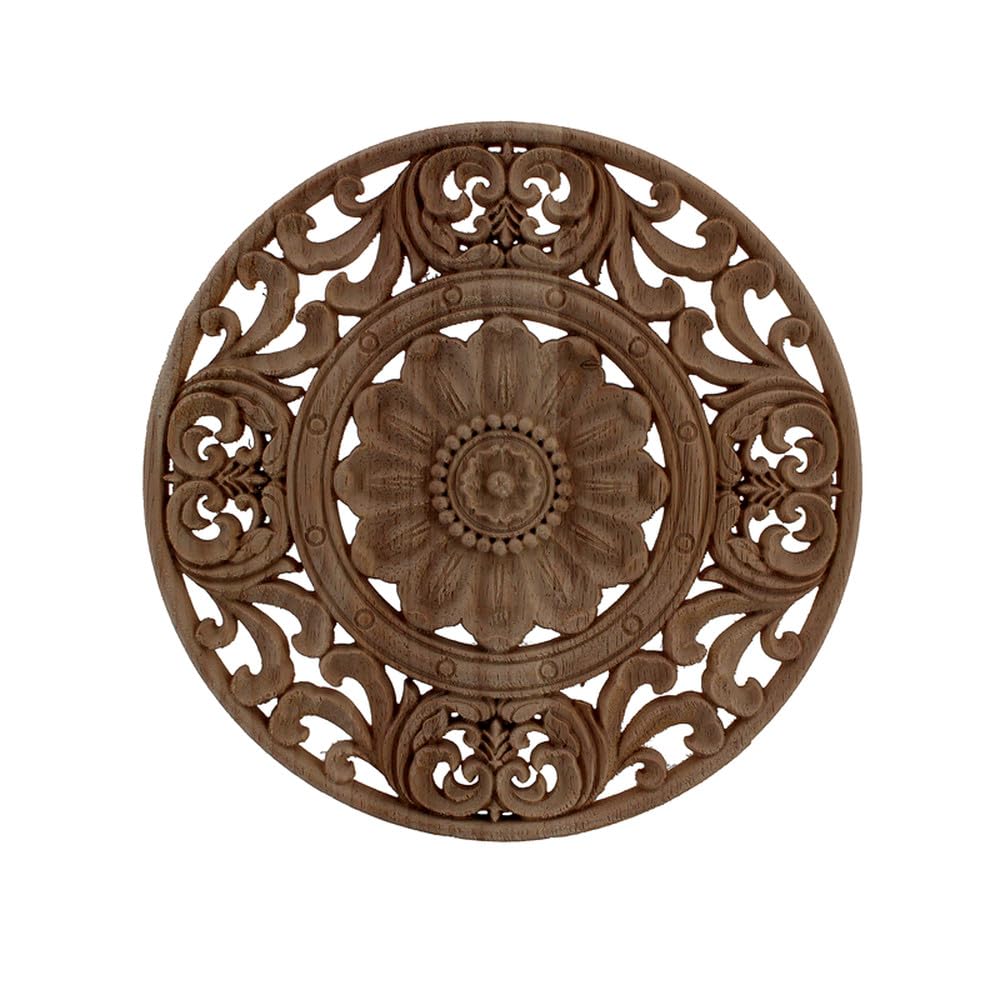 Applique d'angle en bois sculpté de haute précision pour boiserie fine