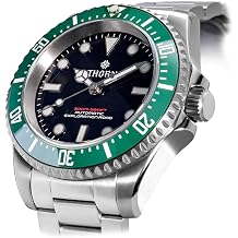 Thorn Titanium Metal with Helium Exhaust Valve Dive Watches Deep Waterproof NH35 Automatic Mechanical Wristwatches
