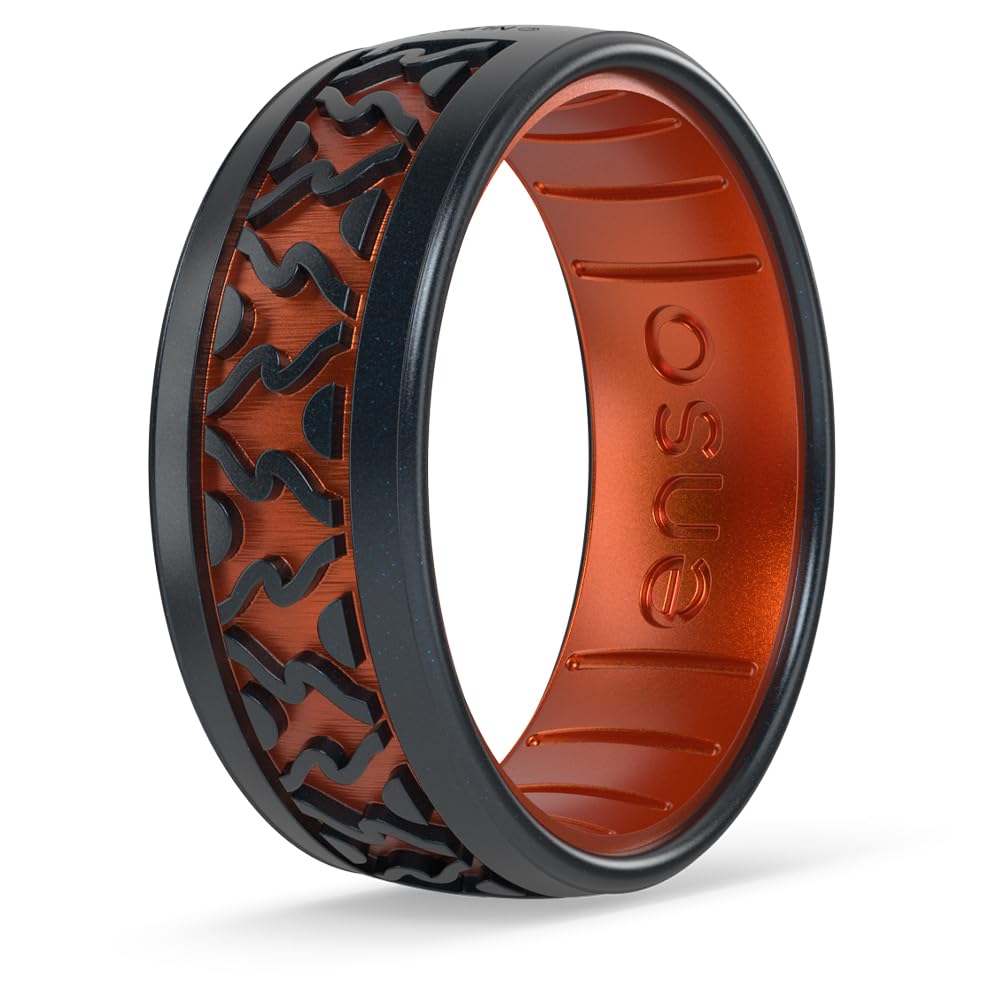 Enso Rings Lord of the Rings Collection - Comfortable DualTone Silicone Rings - Flexible Design