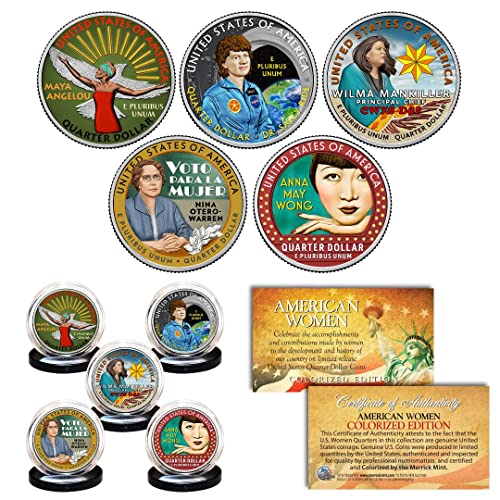 Conjunto Completo 5 Monedas American Women Quarters 2022 miniatura 1