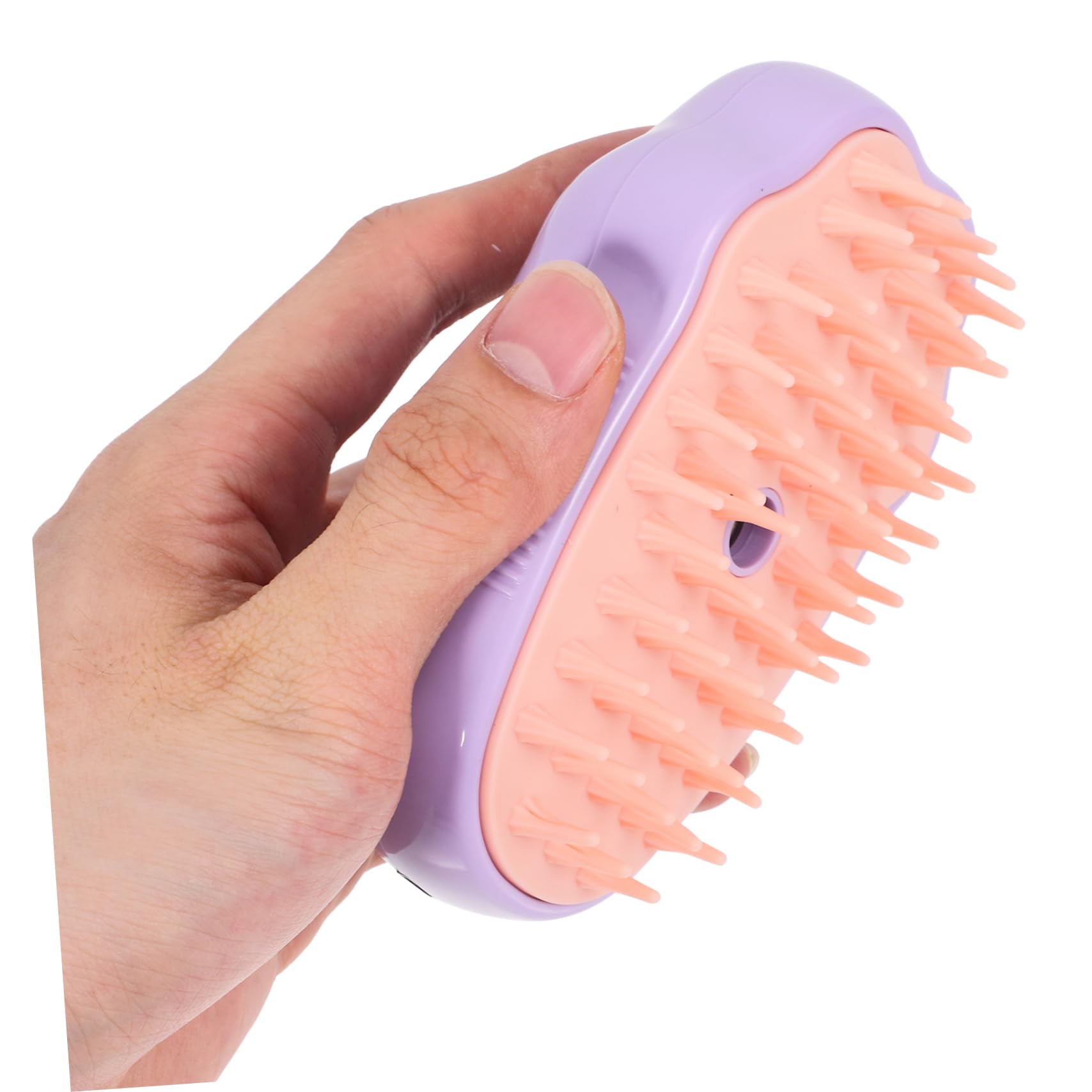 Toddmomy 5pièces Brosse à Vapeur Pour Chat Brosse Électrique De Toilettage Auto-nettoyante Pour Animaux De Compagnie Pour Massage Et Élimination Poils Couleur Violette