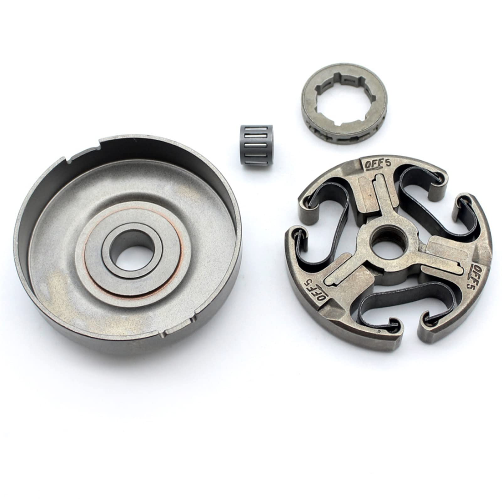 Tambor de Embrague con Kit de piñón de llanta de 3/8 "-7T Apto for Husqvarna 362 365 371 372 372XP 570 575 Reemplazo de Motosierra 503744401 Parte